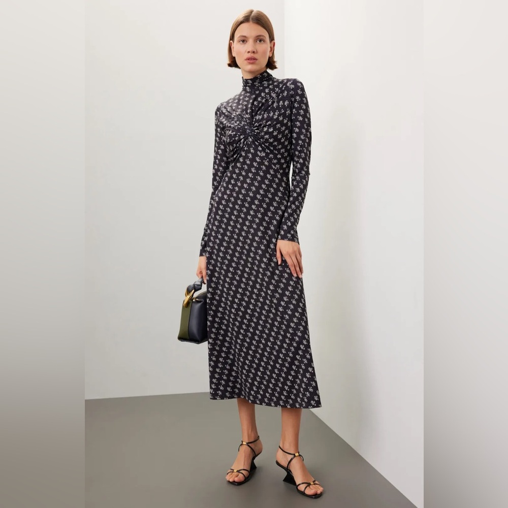 Sea New York Black and White Patterned Dress